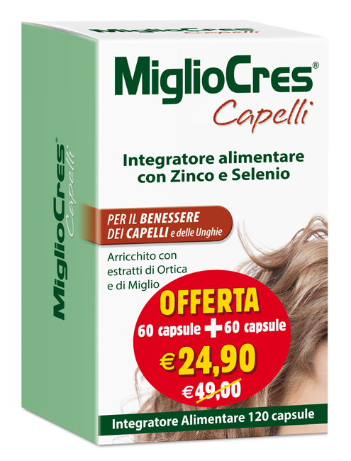 MIGLIOCRES 60+60 CAPSULE 60 G PROMOZIONE - Metafarm