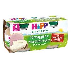 HIPP BIO OMOGENEIZZATO FORMAGGINO PROSCIUTTO 2X80 G - Metafarm