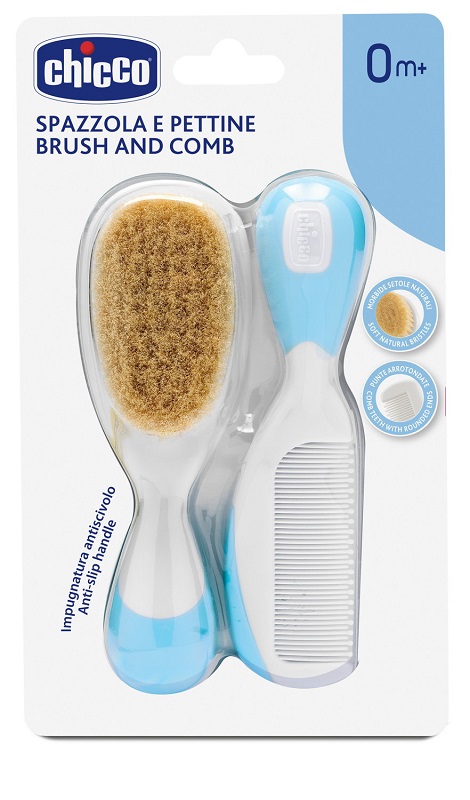 CHICCO SPAZZOLA + PETTINE AZZURRO - Metafarm