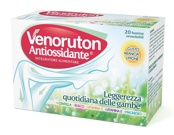 VENORUTON ANTIOSSIDANTE 20 BUSTINE OROSOLUBILI MONODOSE - Metafarm