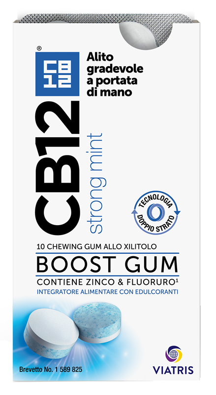 CB12 BOOST 10 CHEWING-GUM ZINCO E FLUORURO NEW FORMULATION - Metafarm