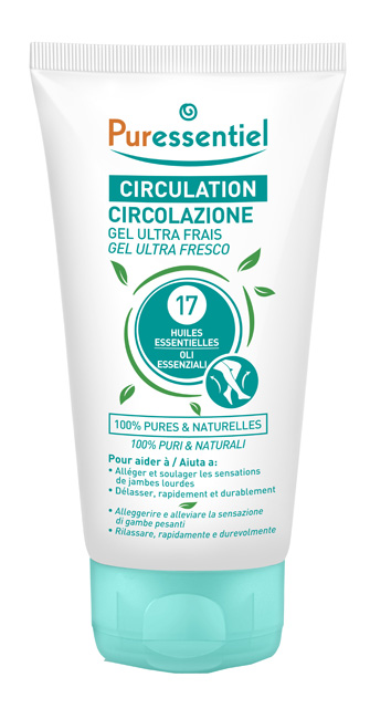 PURESSENTIEL GEL ULTRA FRESCO CIRCOLAZIONE 17 OLI ESSENZIALI 125 ML - Metafarm