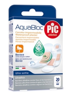 CEROTTO PIC AQUABLOC MIX ANTIBATTERICO 20 PEZZI - Metafarm