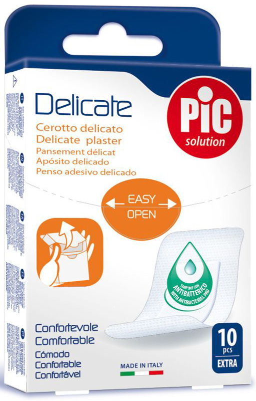 CEROTTO PIC DELICATE EXTRA ANTIBATTERICO 10 PEZZI - Metafarm