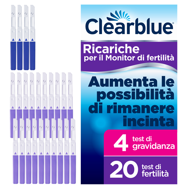 MONITOR DI FERTILITA' CLEARBLUE ADVANCED IN STICK 20 PEZZI + 4 TEST DI GRAVIDANZA - Metafarm