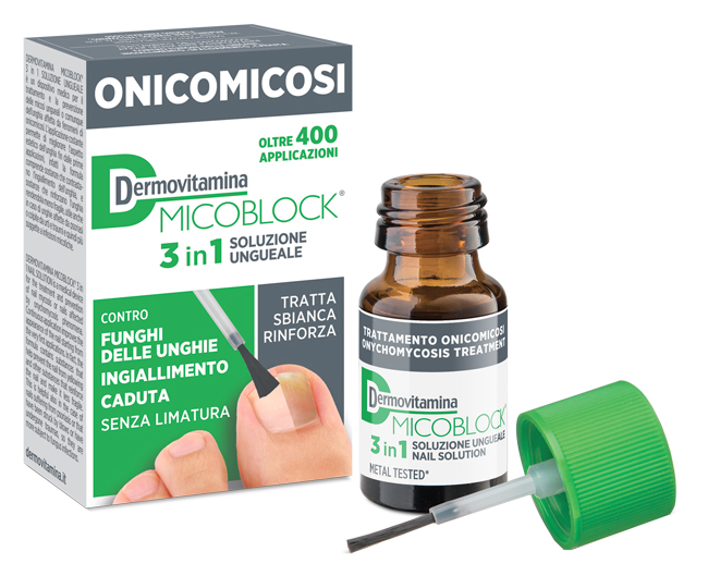 DERMOVITAMINA MICOBLOCK 3 IN 1 ONICOMICOSI SOLUZIONE UNGUEALE 7 ML - Metafarm