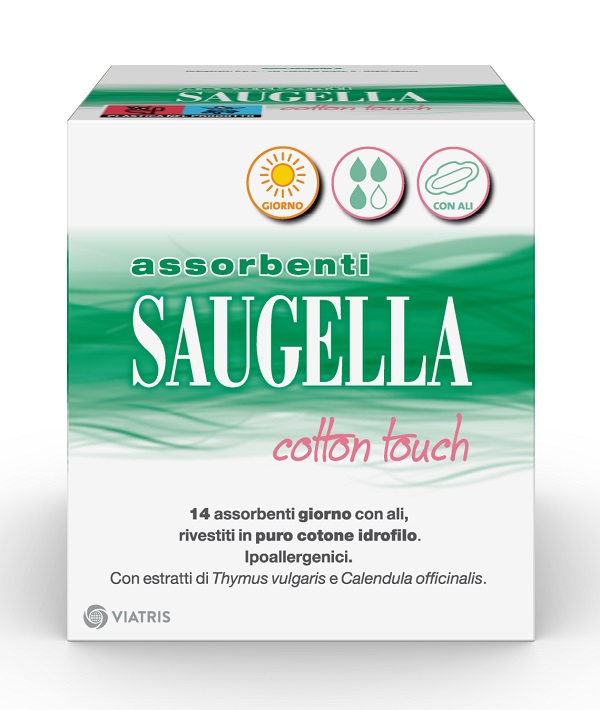 SAUGELLA COTTON TOUCH ASSORBENTI GIORNO 14 PEZZI TAGLIO PREZZO - Metafarm