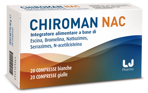 CHIROMAN NAC 20 COMPRESSE BIANCHE + 20 COMPRESSE GIALLE - Metafarm