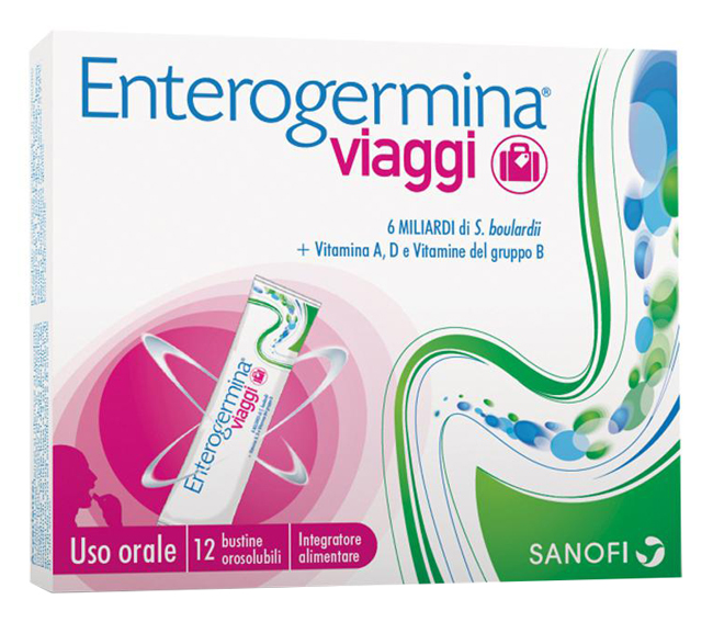 ENTEROGERMINA VIAGGI 12 BUSTINE OROSOLUBILI CONFEZIONE STANDARD - Metafarm