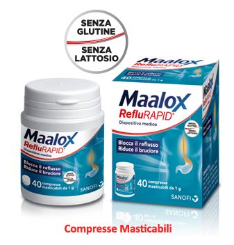 MAALOX REFLURAPID 40 COMPRESSE MASTICABILI - Metafarm