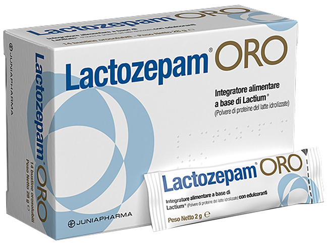 LACTOZEPAM ORO GRANULATO OROSOLIBILE A BASE DI LACTIUM 14 BUSTINE DA 2 G - Metafarm