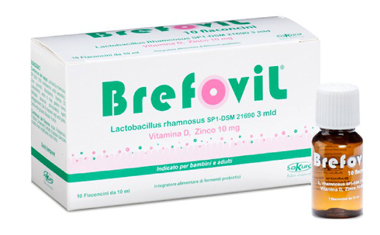 BREFOVIL 10 FLACONCINI MONODOSE DA 10 ML GUSTO LAMPONE - Metafarm