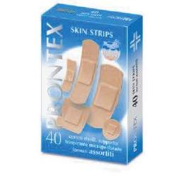 CEROTTO PRONTEX SKIN STRIPS 6 FORMATI ASSORTITI ASTUCCIO 40 PEZZI - Metafarm