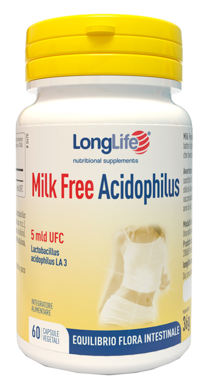 LONGLIFE MILK FREE ACIDOPHILUS 60 CAPSULE VEGETALI - Metafarm