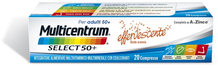 MULTICENTRUM SELECT EFFERVESCENTE 20 COMPRESSE - Metafarm