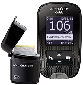 KIT GLUCOMETRO ACCU-CHEK GUIDE MG/DL + PUNGIDITO FASTCLIX - Metafarm