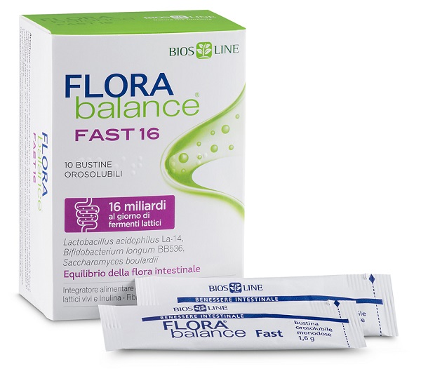 BIOSLINE FLORABALANCE FAST 10 BUSTINE OROSOLUBILI - Metafarm