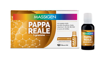 MASSIGEN PAPPA REALE 10 FLACONI DA 25 ML - Metafarm