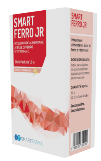 SMART FERRO JR 20 STICK PACK GUSTO VANIGLIA - Metafarm