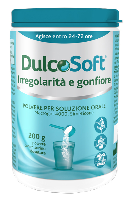 DULCOSOFT IRREGOLARITA' E GONFIORE POLVERE SOLUBILE 200 G - Metafarm