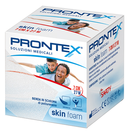 BENDA IN SCHIUMA PRONTEX SKIN FOAM M 27 X 7 CM BIANCO - Metafarm