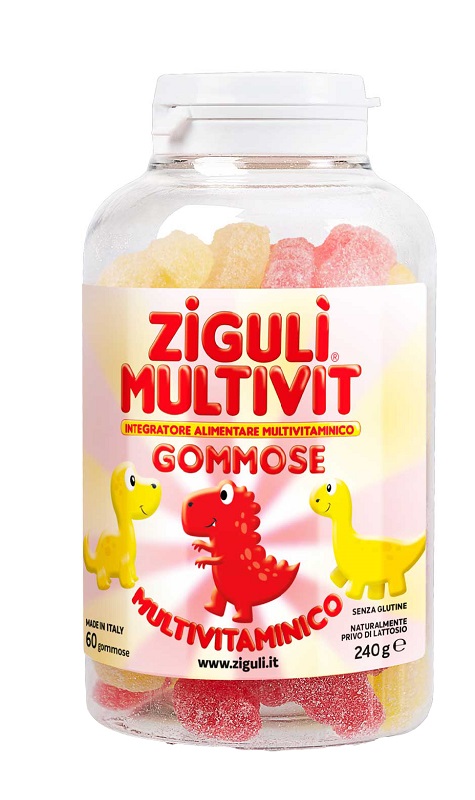 ZIGULI MULTIVIT FRAGOLA E BANANA 60 GOMMOSE - Metafarm