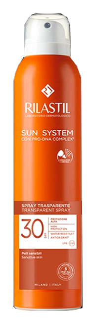 RILASTIL SUN SYSTEM TRANSPARENT SPRAY SPF30 200 ML - Metafarm