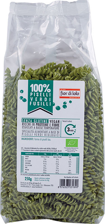 FUSILLI DI PISELLI BIO 250 G - Metafarm