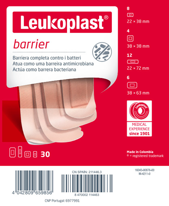 LEUKOPLAST BARRIER 30 PEZZI ASSORTITI - Metafarm