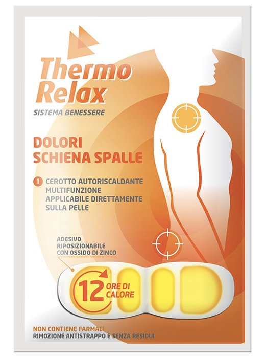 THERMORELAX CEROTTO AUTORISCALDANTE DOLORE SCHIENA/SPALLE 1 PEZZO - Metafarm