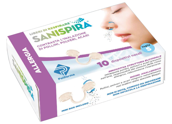 SANISPIRA ALLERGIA DISPOSITIVO NASALE 10 PEZZI TAGLIA L - Metafarm