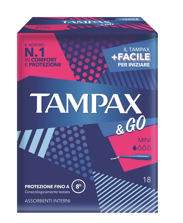TAMPAX & GO MINI 18 PEZZI - Metafarm