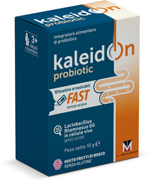KALEIDON PROBIOTIC FAST FRUTTI DI BOSCO 10 BUSTE OROSOLUBILI - Metafarm