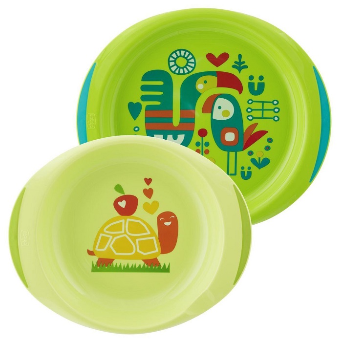CHICCO PIATTO FONDO E PIANO 12 MESI+ AZZURRO/VERDE - Metafarm