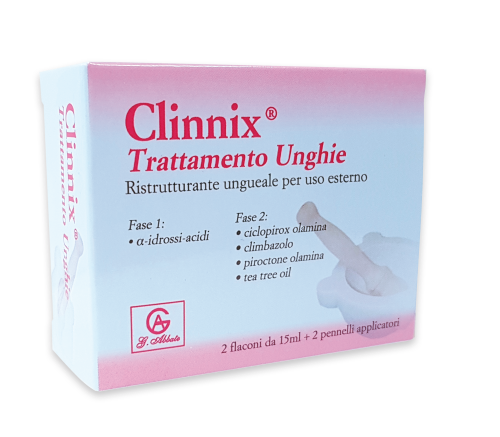CLINNIX TRATTAMENTO UNGHIE 2 FLACONI 15 ML + 2 PENNELLI APPLICATORI - Metafarm