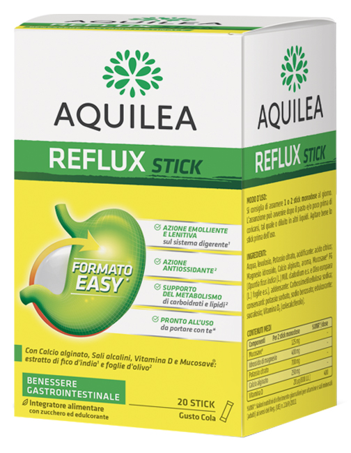 AQUILEA REFLUX 20 STICK MONODOSE - Metafarm