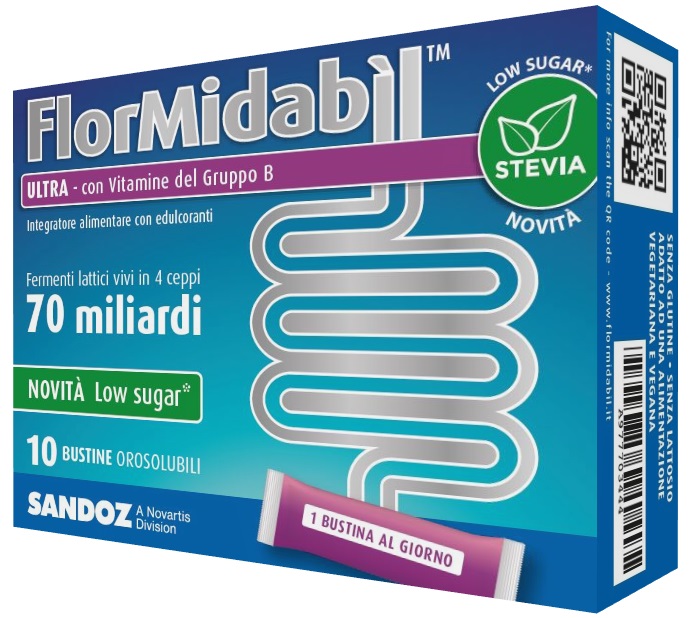 FLORMIDABIL ULTRA 10 BUSTINE CON STEVIA - Metafarm