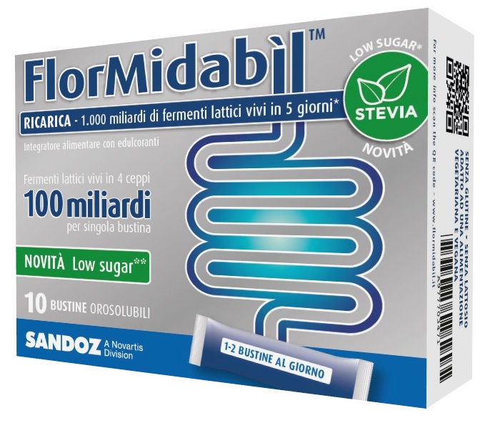FLORMIDABIL RICARICA 10 BUSTINE CON STEVIA - Metafarm