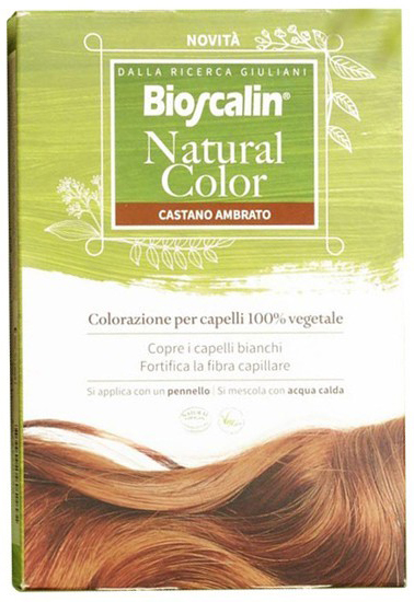 BIOSCALIN NATURAL COLOR CASTANO AMBRATO 70 G - Metafarm