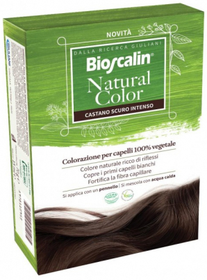 BIOSCALIN NATURAL COLOR CASTANO SCURO INTENSO 70 G - Metafarm