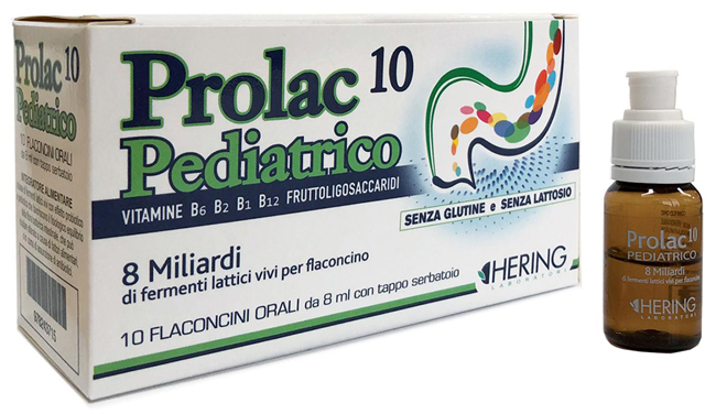 PROLAC10 PEDIATRICO FERMENTI LATTICI 10 FLACONCINI 8 ML - Metafarm