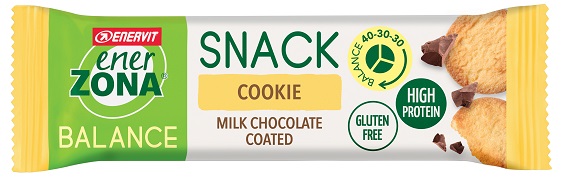 ENERZONA SNACK COOKIE MILK CIOCHOLATE 33 G - Metafarm