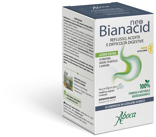 NEOBIANACID 45 COMPRESSE LIMONE - Metafarm