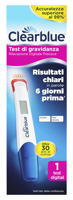 CLEARBLUE TEST GRAVIDANZA RILEVAZIONE PRECOCE DIGITALE 1 PEZZO - Metafarm