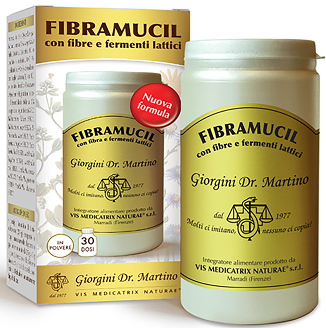 FIBRAMUCIL CON FIBRE E FERMENTI LATTICI POLVERE 120 G - Metafarm