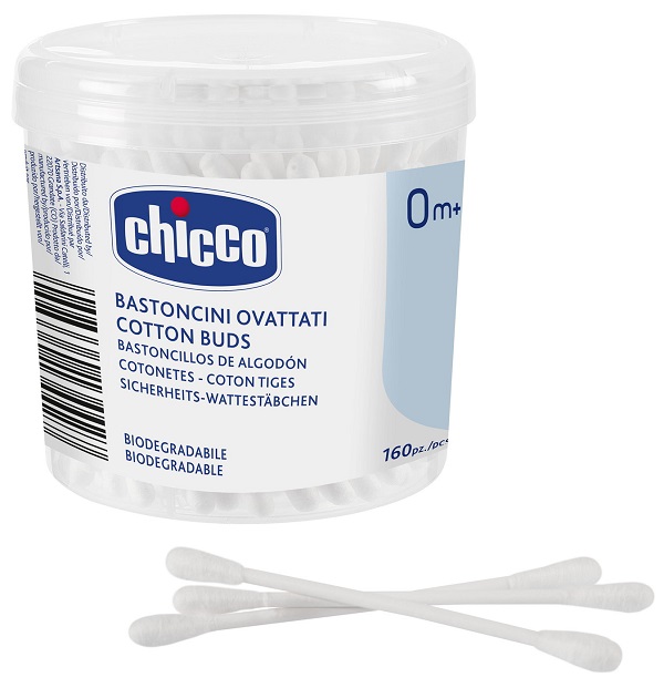 CHICCO BASTONCINI COTONATI 160 PEZZI - Metafarm