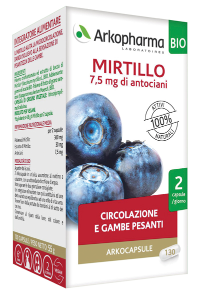 ARKOCPS MIRTILLO BIO 130 CAPSULE - Metafarm