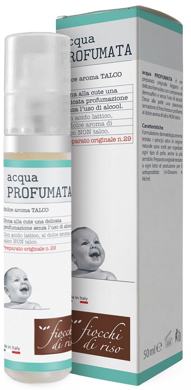 FIOCCHI DI RISO ACQUA PROFUMATA RINFRESCANTE TALCO 50 ML - Metafarm