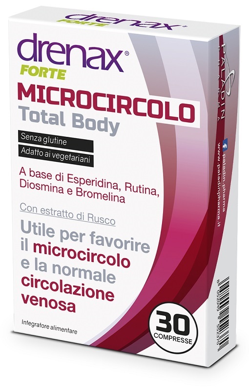 DRENAX FORTE MICROCIRCOLO TOTAL BODY 30 COMPRESSE - Metafarm