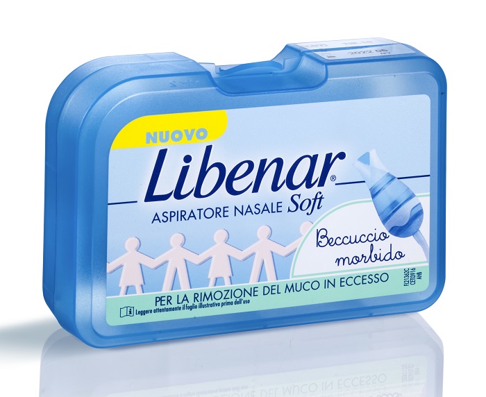 ASPIRATORE NASALE SOFT LIBENAR + 5 FILTRI CON BECCUCCIO ULTRA FLESSIBILE - Metafarm